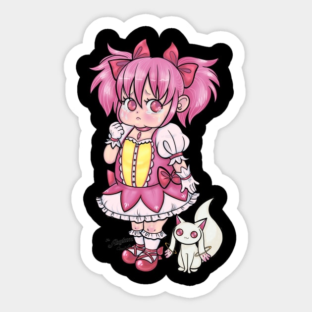 The Sadness of a Magical Girl Sticker by The Asylum Countess